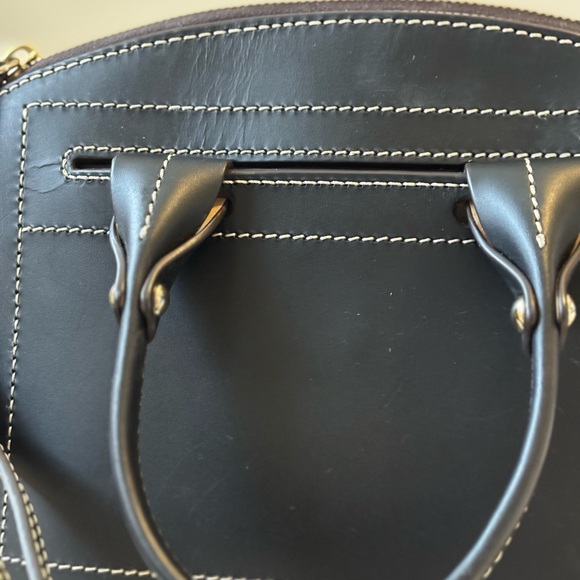Dooney & Bourke Black Satchel with Gold Logo - Picture 5 of 5